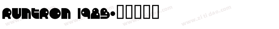 RunTron 1983字体转换